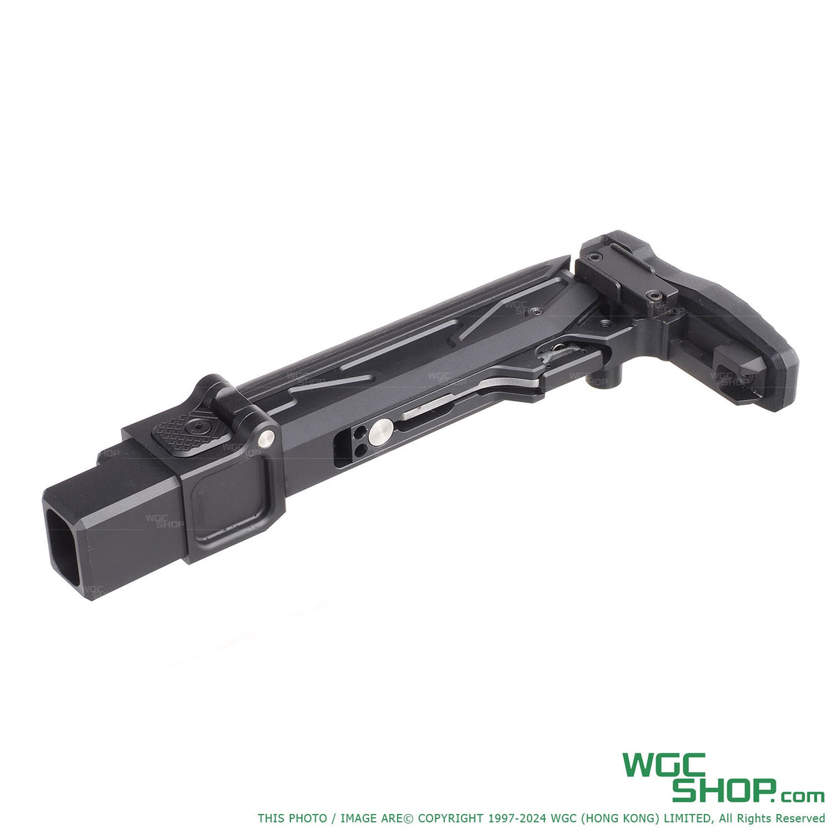 5KU Folding Telescopic Buttstock w/ Cheek Riser for GHK AKM V2 GBB Airsoft ( 5KU-397 )