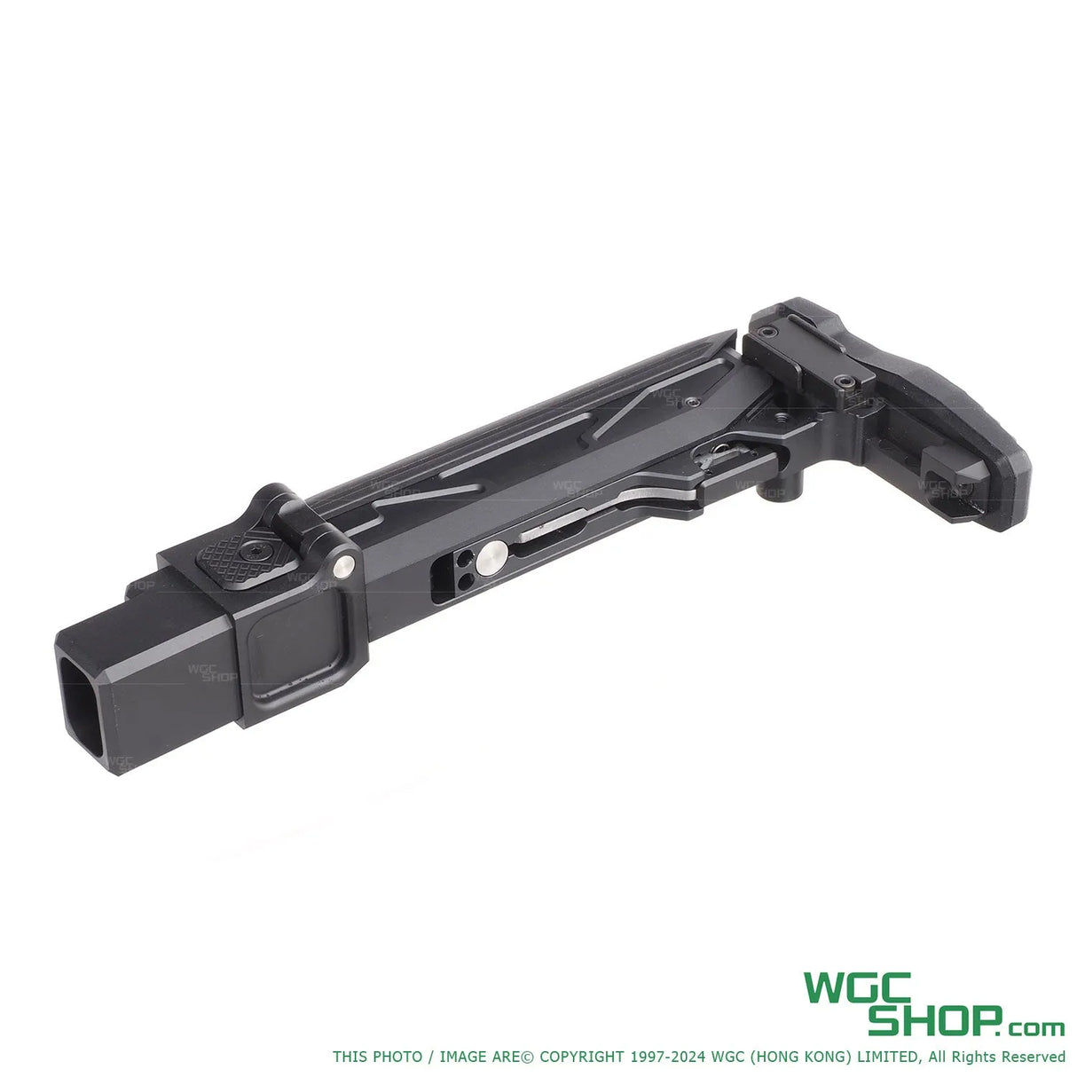 5KU Folding Telescopic Buttstock w/ Cheek Riser for GHK AKM V2 GBB Airsoft ( 5KU-397 )-WGC Shop