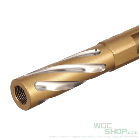 5KU M11 CW Tornado 4.3 Inch Stainless Outer Barrel for Marui Hi-Capa GBB Airsoft - Gold - WGC Shop