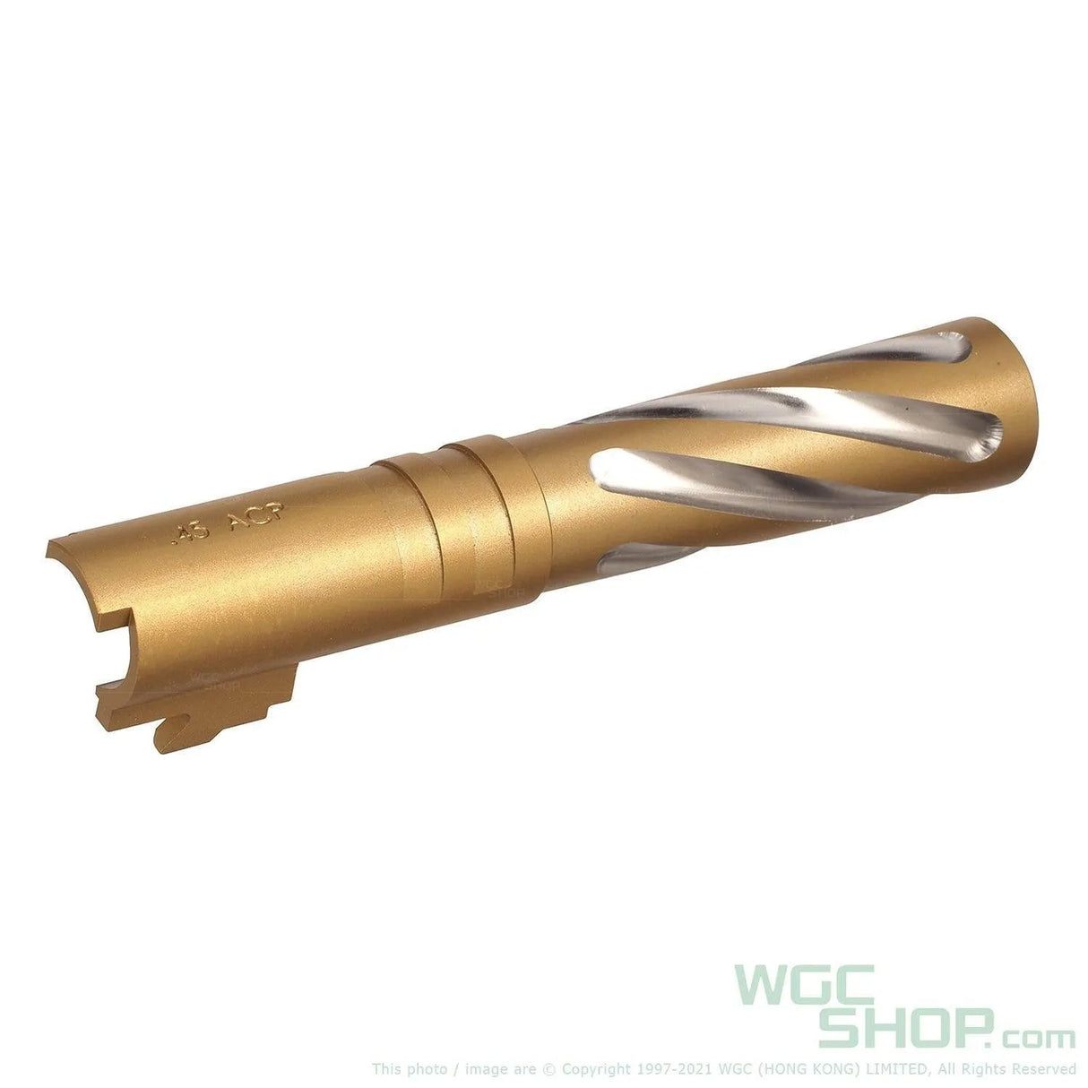 5KU M11 CW Tornado 4.3 Inch Stainless Outer Barrel for Marui Hi-Capa GBB Airsoft - Gold - WGC Shop