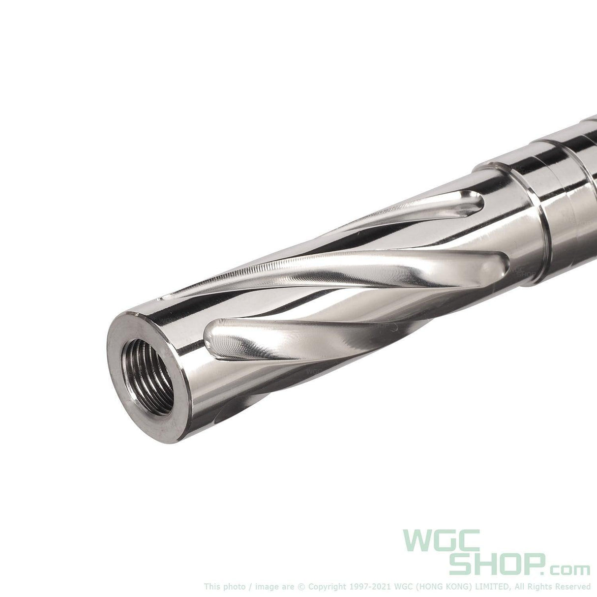 5KU M11 CW Tornado 4.3 Inch Stainless Outer Barrel for Marui Hi-Capa GBB Airsoft - Silver - WGC Shop