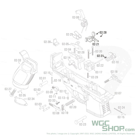 APFG Original Parts - MPX GBB Bolt Catch Set ( 02-21 / 02-28 x 2 / 02-31 ) - WGC Shop