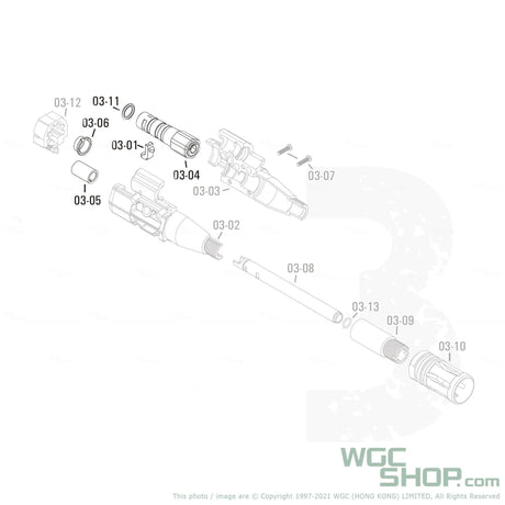 APFG Original Parts - MPX GBB Hop-Up Adjust Wheel Set ( 03-04 / 03-11 / 03-01 / 03-05 / 03-06 ) - WGC Shop