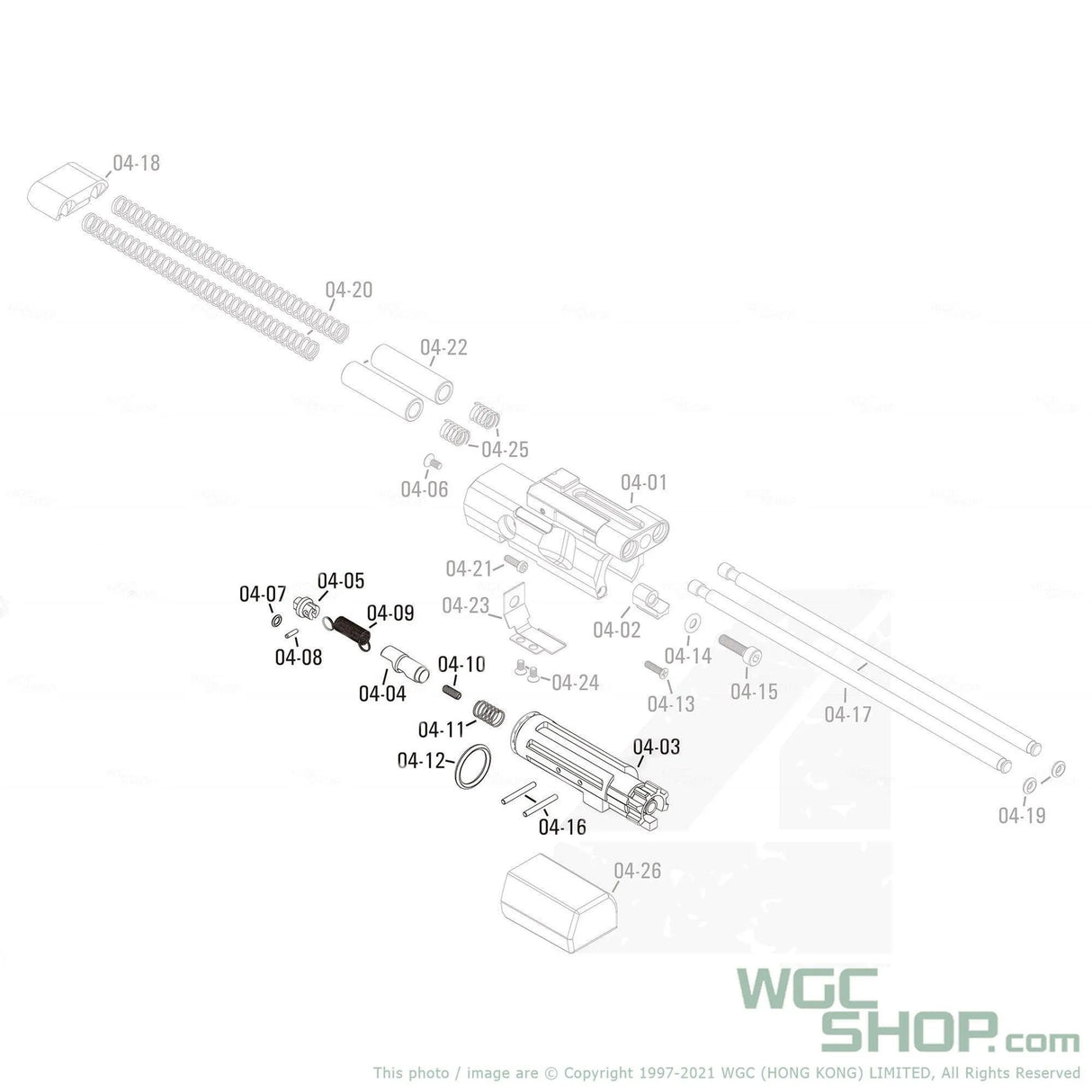 APFG Original Parts - MPX GBB Loading Nozzle Set ( 04-03 / 04-04 / 04-05 / 04-07 / 04-08 / 04-09 / 04-10 / 04-11 / 04-12 / 04-16 x 2 ) - WGC Shop