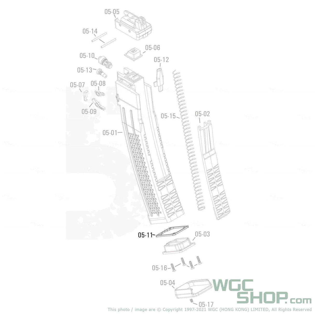 APFG Original Parts - MPX GBB Magazine Seal Rubber ( 05-11 ) - WGC Shop