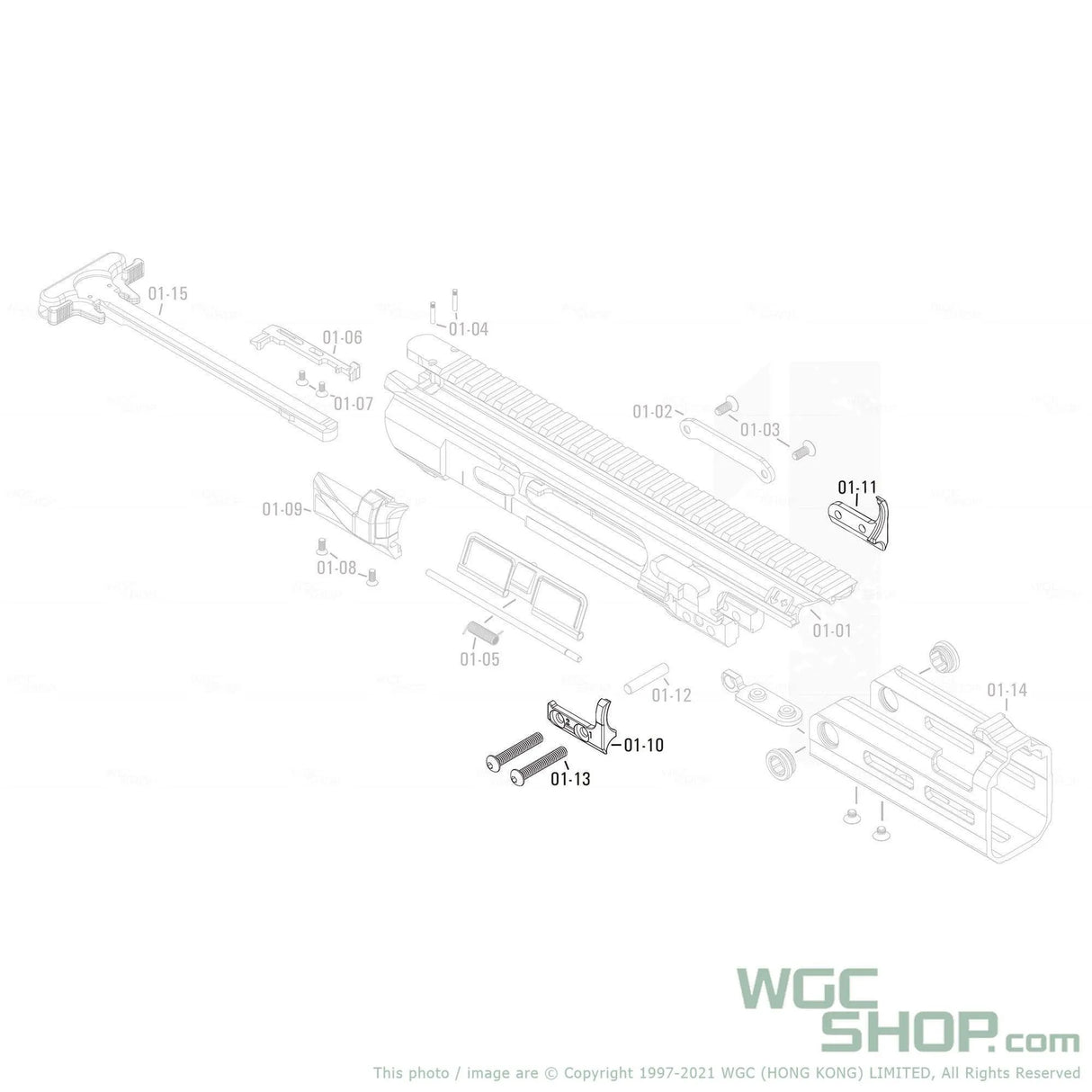 APFG Original Parts - Rattler GBB Barrel Fix Mount Set ( 01-10 / 01-11 / 01-13 x 2 ) - WGC Shop