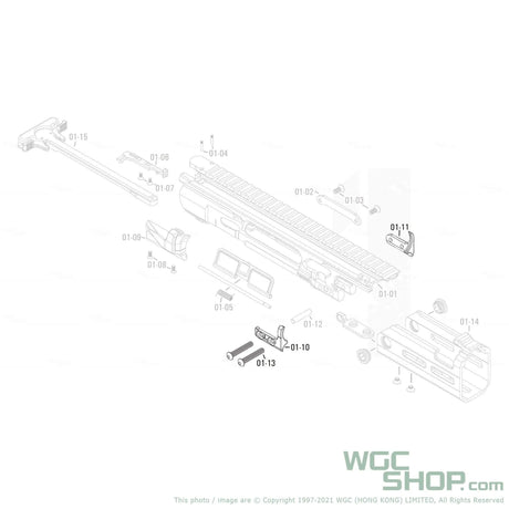 APFG Original Parts - Rattler GBB Barrel Fix Mount Set ( 01-10 / 01-11 / 01-13 x 2 ) - WGC Shop