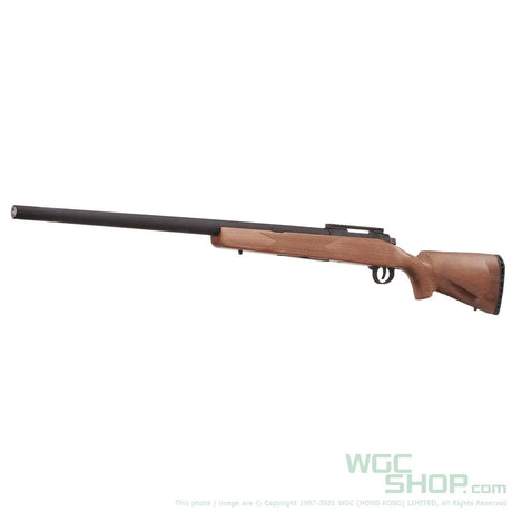 APS / EMG Barrett Fieldcraft Spring Sniper Airsoft - Wooden With Black Barrel - WGC Shop