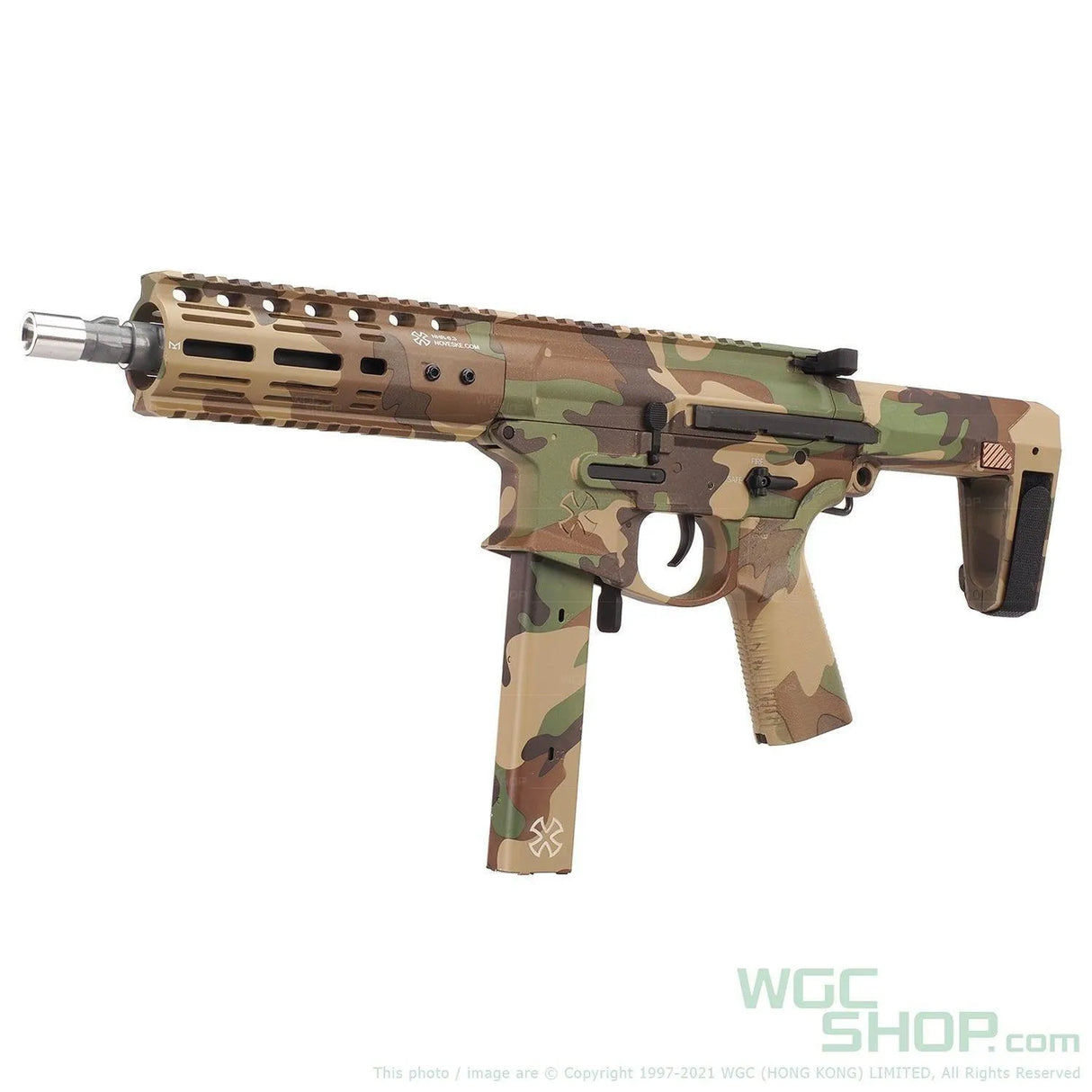 APS EMG Noveske Space Invader Airsoft PCC Electric Airsoft ( AEG ) - Woodland - WGC Shop