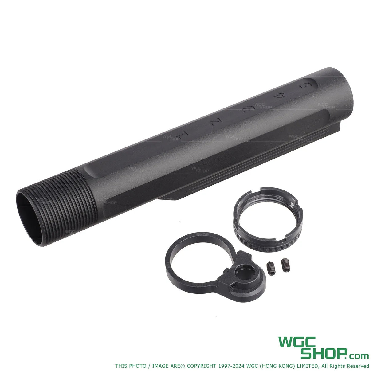 DYTAC SLR Airsoftworks Buffer Tube Assemble with Castle Nut and End plate