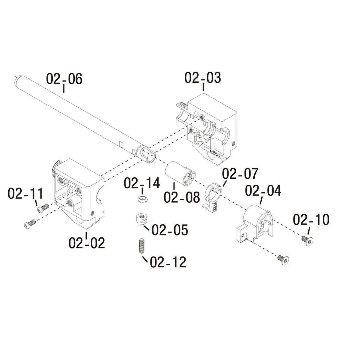 MARUYAMA Original Parts - Hop-Up Chamber Set for SCW-9 GBB Airsoft ( 02-02 + 02-03 + 02-11x2 + 02-14 + 02-05 + 02-12 + 02-07 )