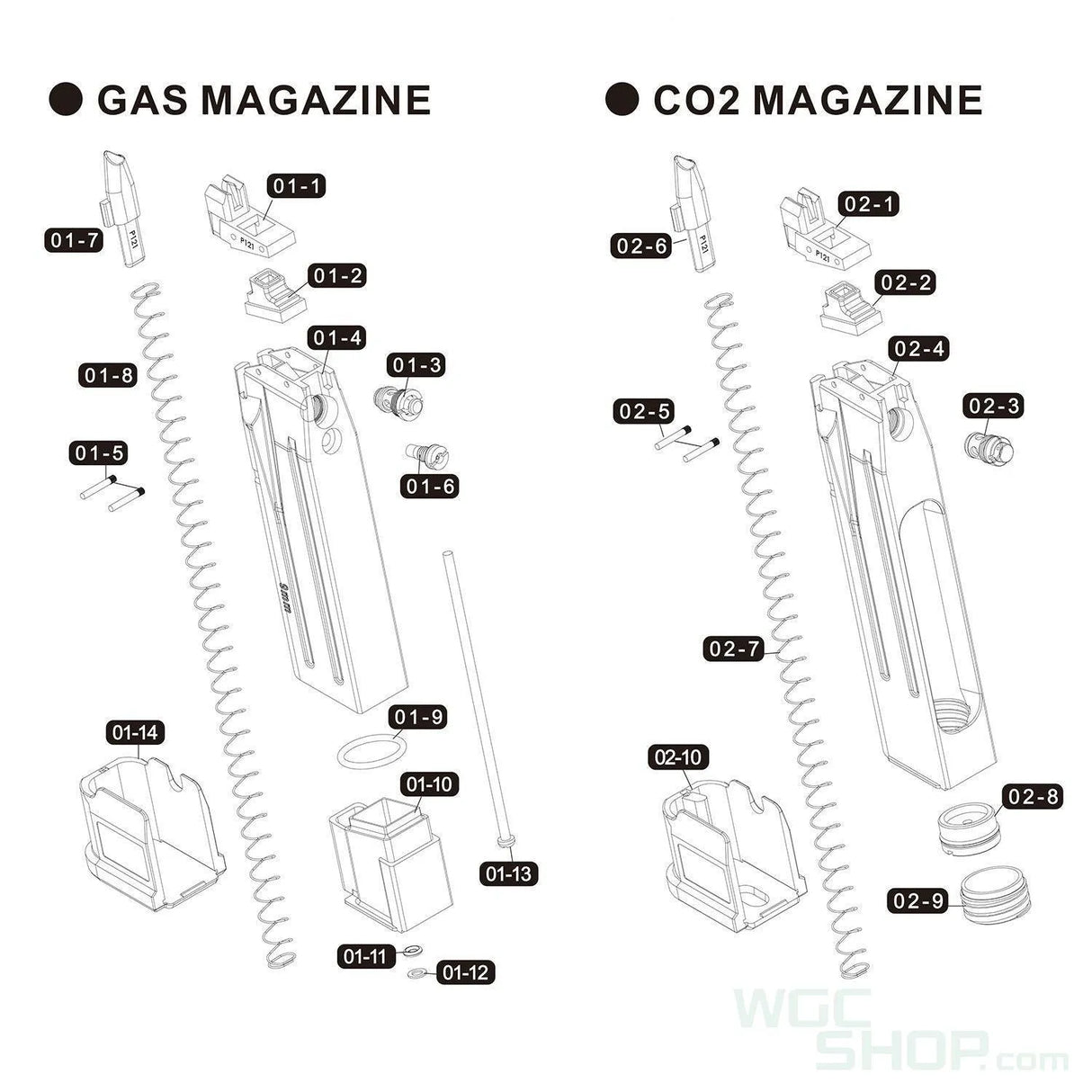 VFC Original Parts - Pin 2x14 ( PBOT021404 ) - WGC Shop